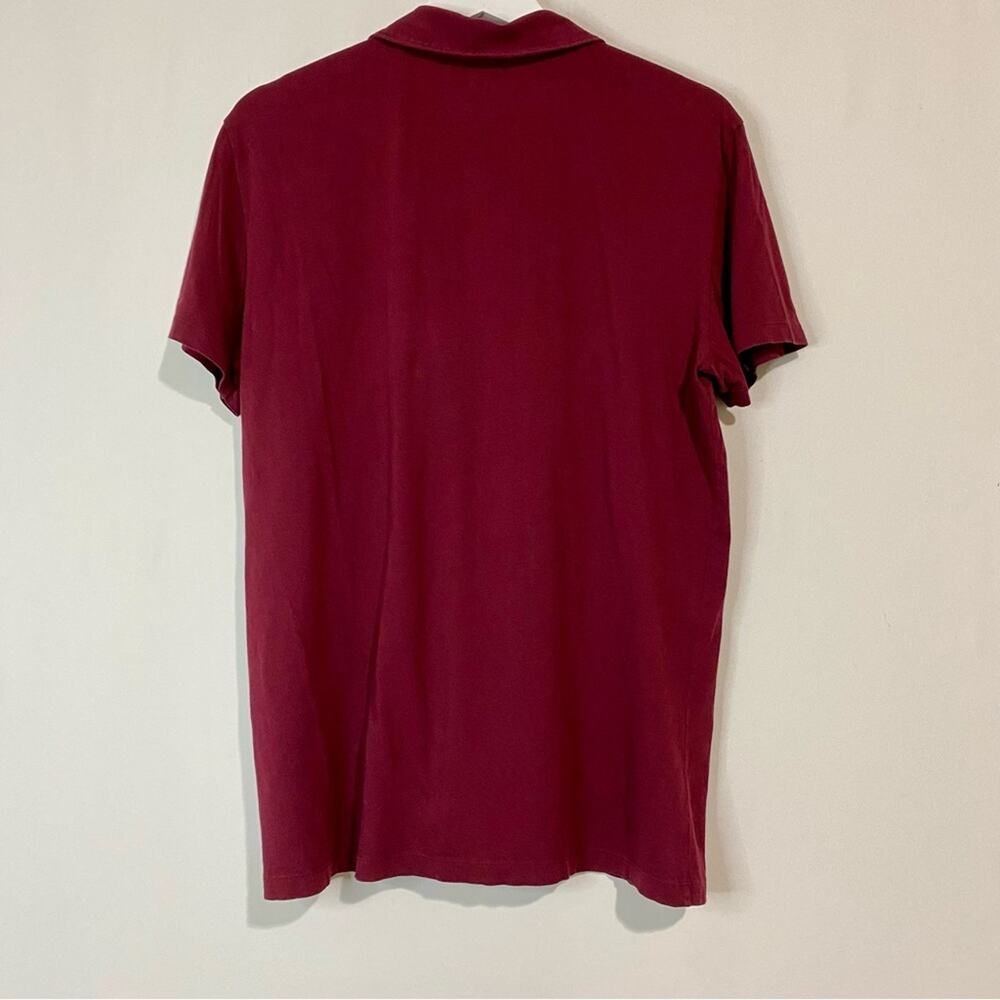 Armani Exchange Men’s Short Sleeve Polo Maroon Size Large EUC - Picture 6 of 6